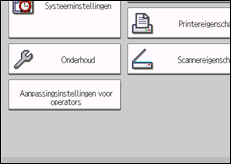 Schermafbeelding bedieningspaneel