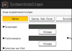 Schermafbeelding bedieningspaneel