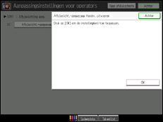 Schermafbeelding bedieningspaneel