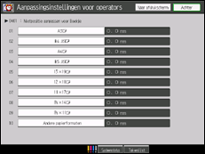 Schermafbeelding bedieningspaneel