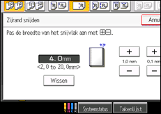 Schermafbeelding bedieningspaneel