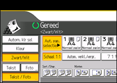 Schermafbeelding bedieningspaneel