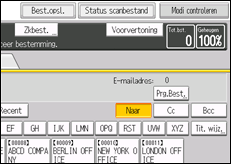 Schermafbeelding bedieningspaneel