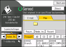 Schermafbeelding bedieningspaneel
