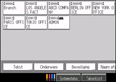 Schermafbeelding bedieningspaneel