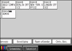 Schermafbeelding bedieningspaneel