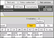 Schermafbeelding bedieningspaneel