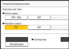 Schermafbeelding bedieningspaneel