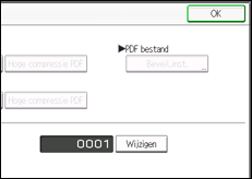 Schermafbeelding bedieningspaneel