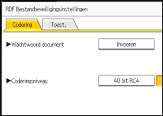 Schermafbeelding bedieningspaneel