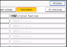 Schermafbeelding bedieningspaneel