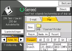 Schermafbeelding bedieningspaneel