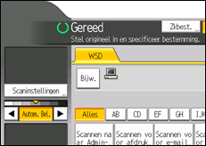 Schermafbeelding bedieningspaneel