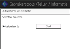 Schermafbeelding bedieningspaneel