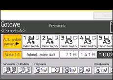 Ilustracja ekranu panela operacyjnego