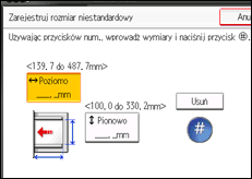 Ilustracja ekranu panela operacyjnego
