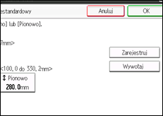 Ilustracja ekranu panela operacyjnego