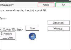 Ilustracja ekranu panela operacyjnego