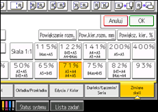 Ilustracja ekranu panela operacyjnego