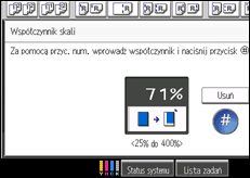 Ilustracja ekranu panela operacyjnego