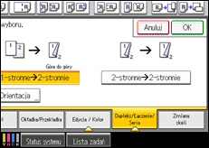 Ilustracja ekranu panela operacyjnego