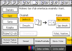 Ilustracja ekranu panela operacyjnego