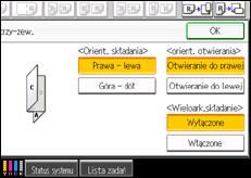 Ilustracja ekranu panela operacyjnego