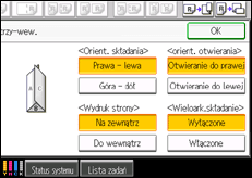 Ilustracja ekranu panela operacyjnego