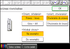 Ilustracja ekranu panela operacyjnego