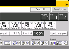 Ilustracja ekranu panela operacyjnego