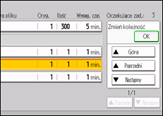 Ilustracja ekranu panela operacyjnego