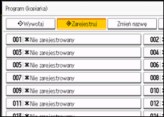 Ilustracja ekranu panela operacyjnego