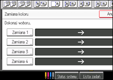 Ilustracja ekranu panela operacyjnego