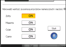 Ilustracja ekranu panela operacyjnego