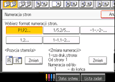 Ilustracja ekranu panela operacyjnego