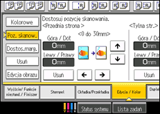 Ilustracja ekranu panela operacyjnego