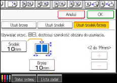 Ilustracja ekranu panela operacyjnego