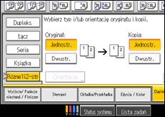 Ilustracja ekranu panela operacyjnego
