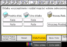 Ilustracja ekranu panela operacyjnego