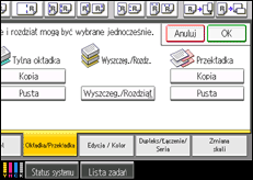 Ilustracja ekranu panela operacyjnego