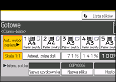 Ilustracja ekranu panela operacyjnego
