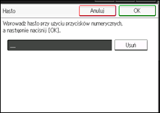 Ilustracja ekranu panela operacyjnego