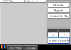 Ilustracja ekranu panela operacyjnego