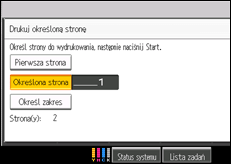 Ilustracja ekranu panela operacyjnego