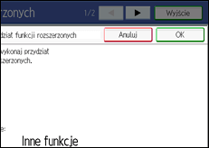 ilustracja ekranu panela operacyjnego