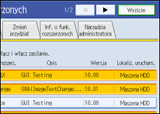 ilustracja ekranu panela operacyjnego