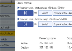ilustracja ekranu panela operacyjnego
