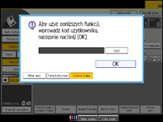 Ilustracja ekranu panela operacyjnego