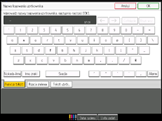 Ilustracja ekranu panela operacyjnego
