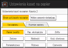 Ilustracja ekranu panela operacyjnego